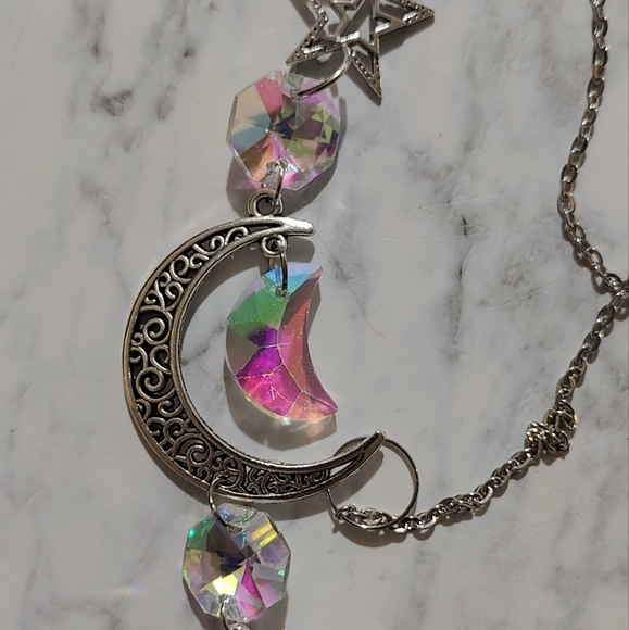 Moon Planet Crystal Sun Catcher - Picture 4 of 4